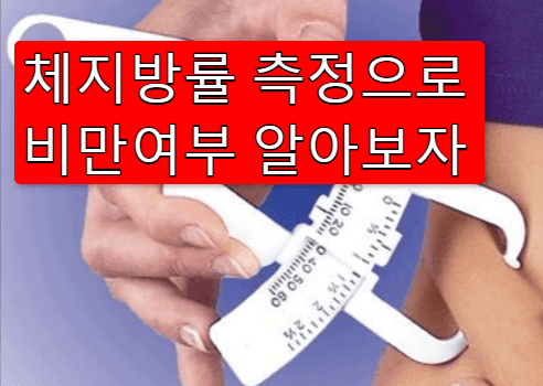 피하지방 두께측정기를 이용한 체지방 측정 방법