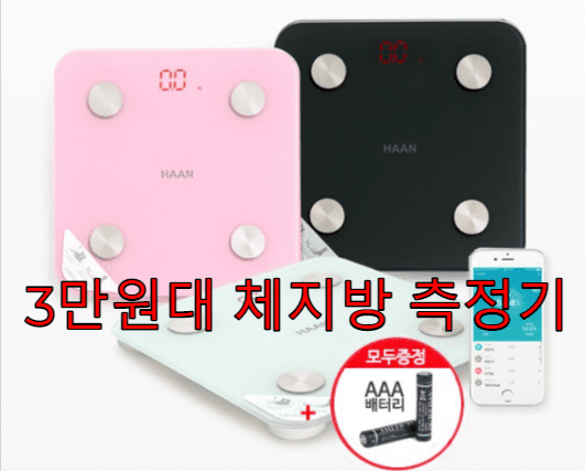 체지방 측정 방법은 체지방 체중계가 가장 정확합니다.